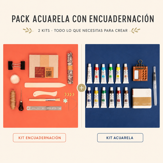 Pack Acuarela con Encuadernación