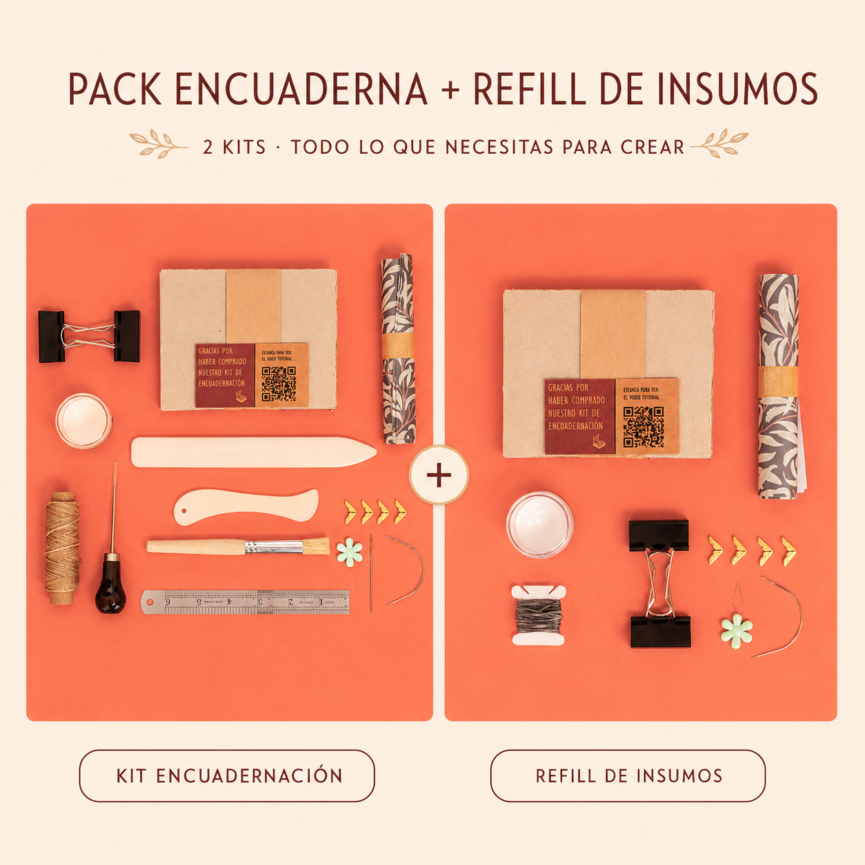 Pack Encuaderna + Refill de Insumos