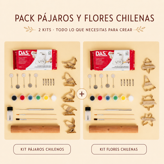 Pack Pájaros y Flores Chilenas