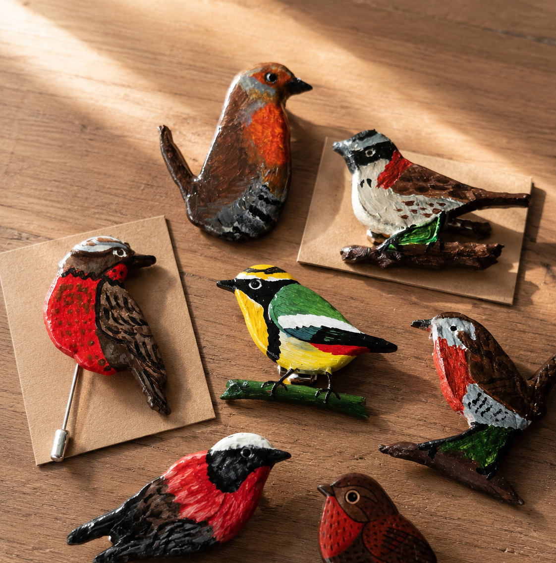Kit de prendedores de aves
