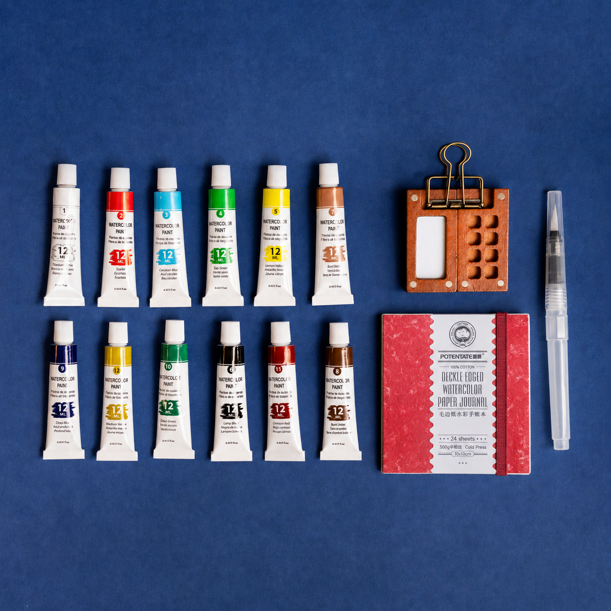Kit mini paleta de acuarela