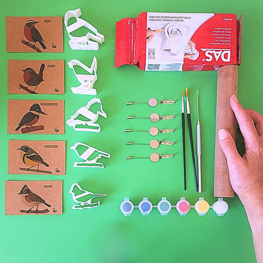 Kit de prendedores de pájaro chileno