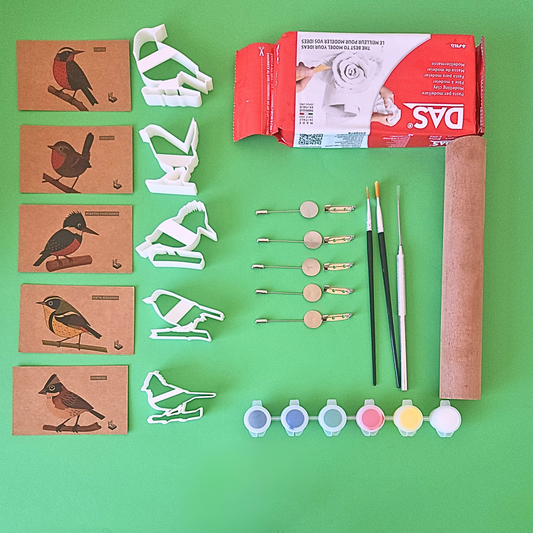 Kit de prendedores de pájaro chileno