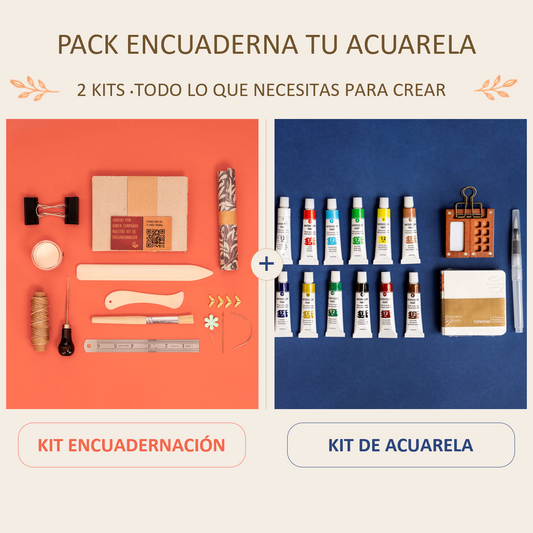 Pack Acuarela con Encuadernación