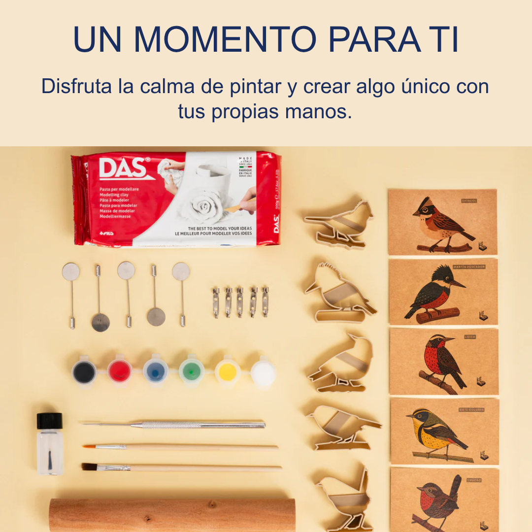 Kit de prendedores de pájaro chileno